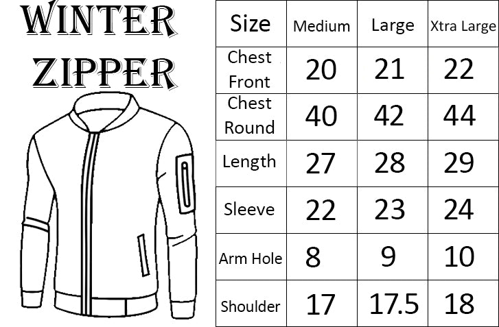 Men's Winter Bomber Zipper Jacket - Black (Edition 2) - L, Black