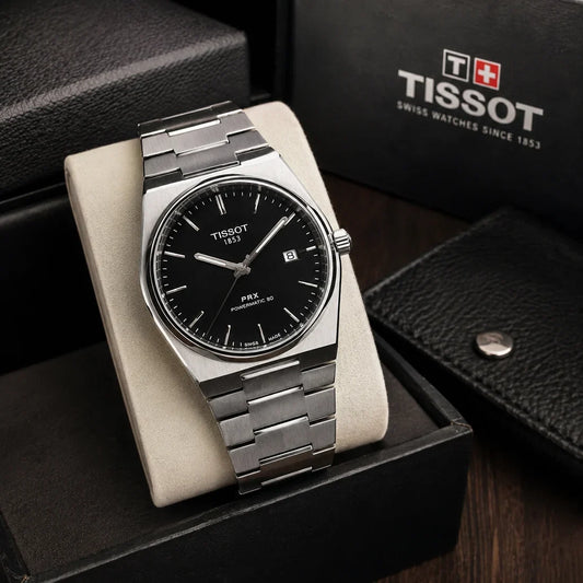 T!ss0t Luxury Men's Watch | Premium Stainless Steel Quartz Wristwatch with Sapphire Crystal